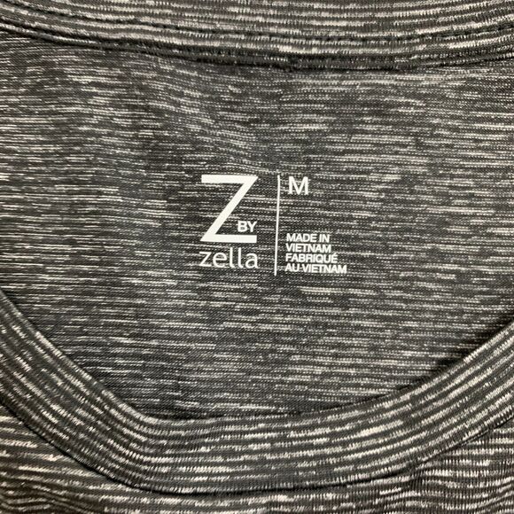 Z by Zella Puff Sleeve Shirt Womens M Medium Long Sleeve Heather Gray Athetic - Picture 7 of 10